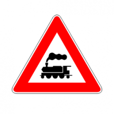 Segnale stradale passaggio a livello senza barriere fig. 9